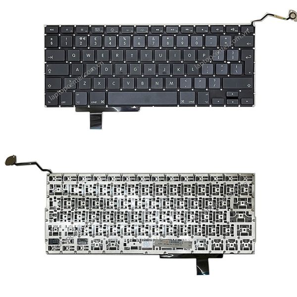  Bàn phím Macbook Pro 17 A1297 2010 UK Phím đen Chữ trắng Không khung (ORG +) 