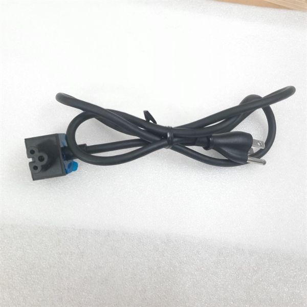  Dây nguồn 3 chân tròn chuẩn C5 (Vuông) US dài 1m màu đen dây tròn E55349 LS-18LB 7A 125V~ (rãnh cài trên) & 213849-015 dùng cho sạc vuông (ORG +) 