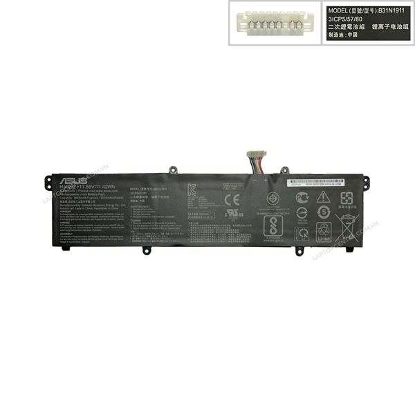  Pin Asus VivoBook Flip 14 TM420 B31N1911 C31N1911 11,55V 42Wh 3640mAh Cắm trong & M413 F413 X421EA (ORG +) 