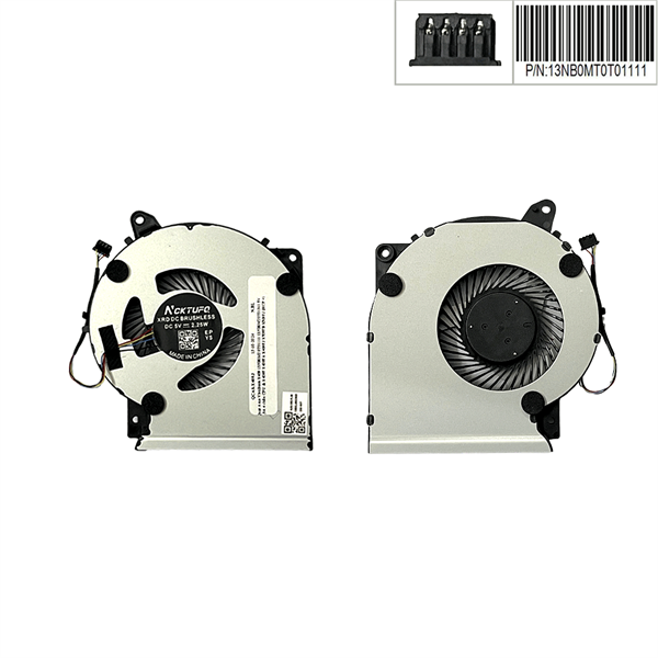  Quạt Asus VivoBook X409 13NB0MT0T01111 13NB0MT0T01311 5V 0,5A 4 chân CPU & X409F X409FA X409FJ X509FB X509FJ (HCP +) 