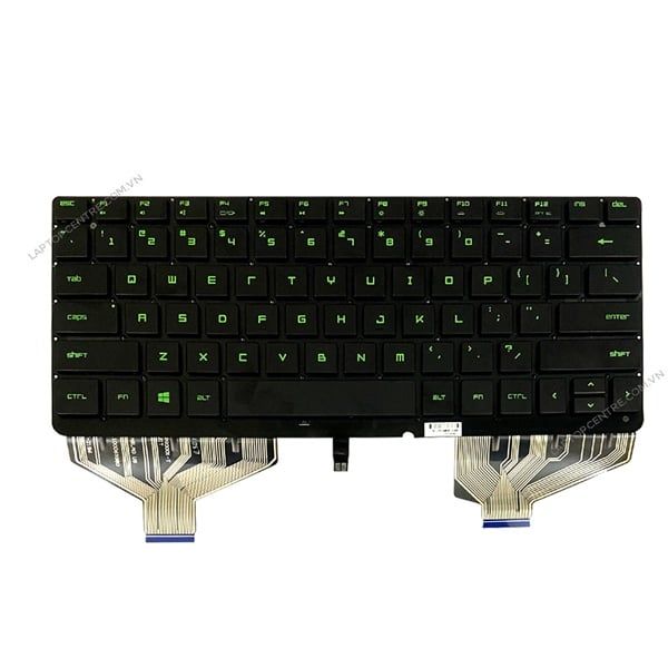  Bàn phím HP Razer RZ09 11401547-00 US Phím đen Chữ xanh lá Đèn Không khung & RZ09 0130 RZ09 0102 (ORG +) 