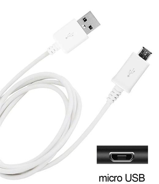  Dây sạc 5V 2A chuẩn Micro USB dây trắng (ORG +) 