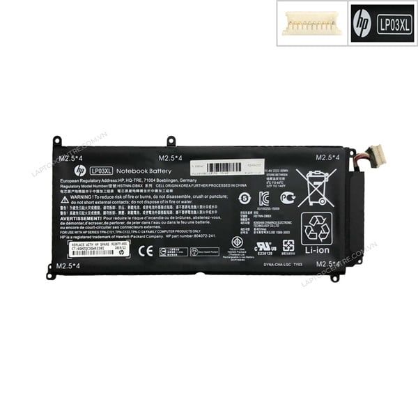 Pin HP Envy 15 AE LP03XL 48W 11.4V (ORG +) 