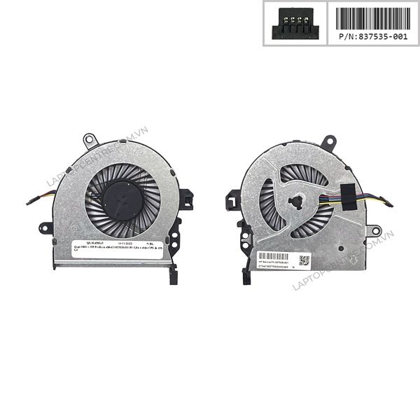  Quạt HP ProBook 450 G3 837535-001 5V 0,5A 4 chân CPU & 455 G3 (ORG +) 