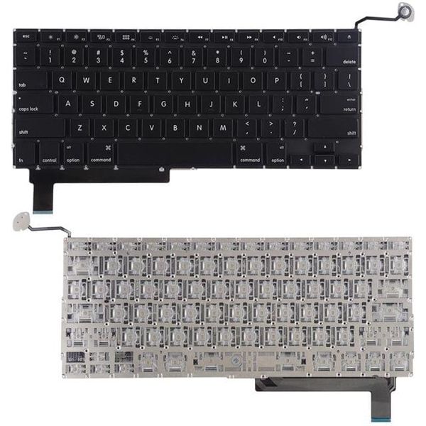  Bàn phím Macbook Pro 15 A1286 2010 US Phím đen Chữ trắng Không khung (ORG -) 