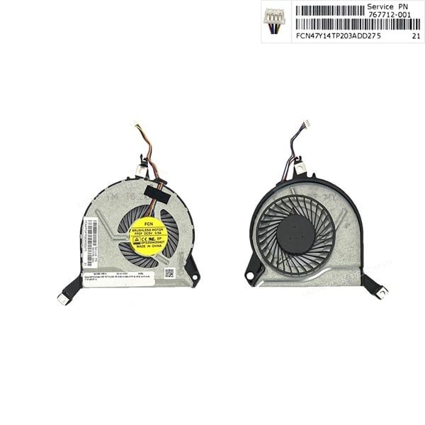  Quạt HP Pavilion 15P 767712-001 5V 0,5A 4 chân CPU & 15 K 14 P 14 K 17 P (HCP +) 