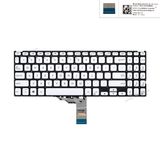  Bàn phím Asus VivoBook X512 B09FLX5SXZ US Phím bạc Chữ đen Không khung & X512FA X512DA X512UA X512UB X512DK X512FA X512FL F512 X509 (HCP +) 