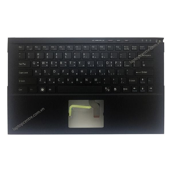  Bàn phím Sony VPC Z2 N860-7832-T017 Song ngữ Hàn Phím đen Chữ trắng Đèn Kèm C Đen Kim loại (ORG +) 