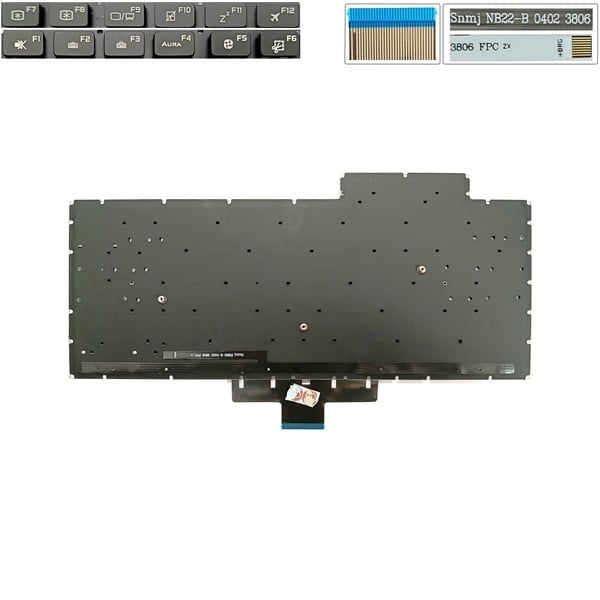  Bàn phím Asus Rog G15 GA503 V202526BS1 US Phím đen Chữ trắng Đèn RGB Không khung & GA503Q GA503QS GU603 GU603H GU603Z SNMJ NB22-B (HCP +) 