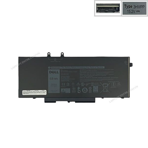  Pin Dell Latitude 5401 3HWPP 15,2V 68Wh 4474mAh 6cell Cắm trong & 5501 Precision 3541 3551 Inspiron 7500 7506 2in1 (ORG +) 