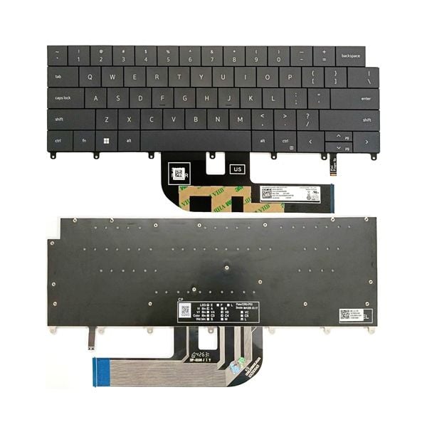  Bàn phím Dell XPS 14 9440 0DFRF5 US Phím Đen Chữ trắng Đèn (ORG +) 