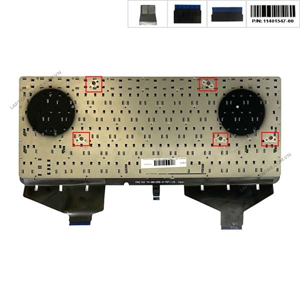  Bàn phím HP Razer RZ09 11401547-00 US Phím đen Chữ xanh lá Đèn Không khung & RZ09 0130 RZ09 0102 (ORG +) 