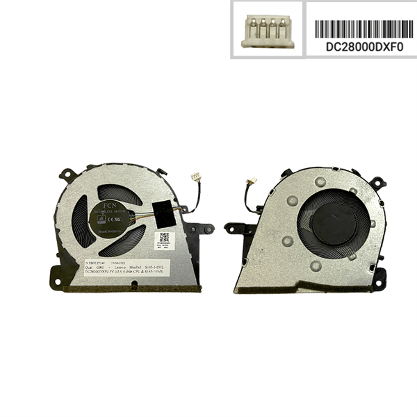 Quạt Lenovo IdeaPad S145 14IWL DC28000DXF0 5V 0,5A 4 chân CPU & S145 14IML V14 IIL V14 ARE V14 IGL (ORG +) 