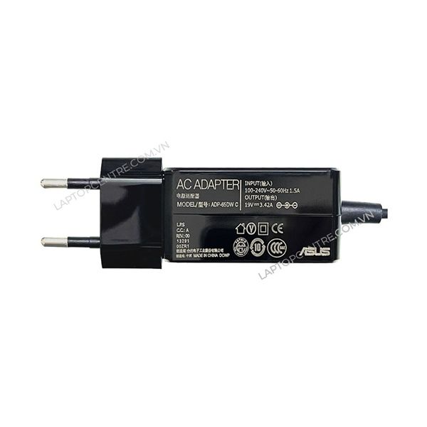  Sạc Asus 65W 19V 3.42A 5.5x2.5 hình vuông & VivoBook X450V X402 X451 A450C (ORG +) 