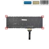  Bàn phím Acer Nitro AN515 56 PK132WV1B00 LG05P-N12B3L US Phím đen Chữ trắng Đèn RGB Không khung Nút nguồn & AN515 57 AN515 58 AN515 45 AN517 54 AN517 41 (ORG +) 