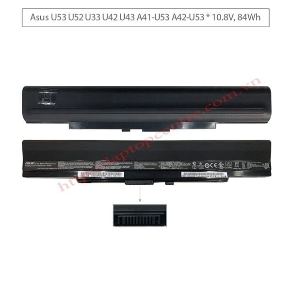  Pin Asus U53 A42 U53 14,4V 63Wh 4400mAh & U33 U42 U43 U52 (ORG +) 