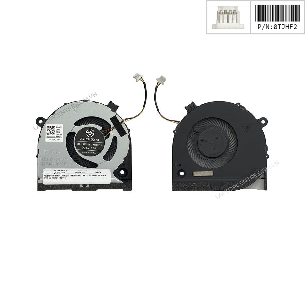  Quạt Dell G Series Gaming G3 3579 0TJHF2 5V 0,5A 4 chân CPU & G3 3779 G5 15 5587 (HCP +) 