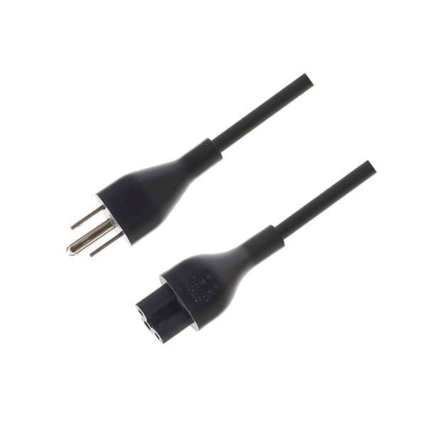  Dây nguồn 3 chân tròn chuẩn C5 US dài 0,8m - 1m màu đen dây tròn (ORG +) 
