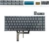  Bàn phím MSI GS Stealth Gaming GS65 NSK-FDCBN US Phím ghi Chữ trắng Đèn Không khung & GF63 8RC GF63 8RD Modern 14 A10RB (ORG +) 