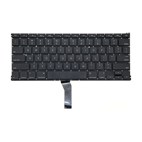  Bàn phím Macbook Air 13 A1369 US Phím đen Chữ trắng Không khung & A1466 (ORG +) 