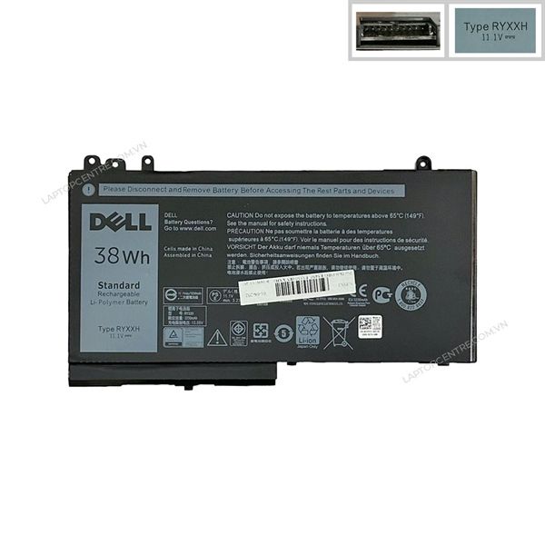  Pin Dell Latitude E5450 RYXXH 11,4V 38Wh 3333mAh 3cell & E5550 (ORG +) 