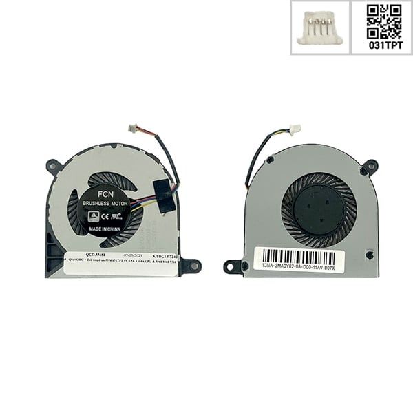  Quạt Dell Inspiron 5378 031TPT 5V 0,5A 4 chân CPU & 5568 5368 7368 7569 (ORG +) 