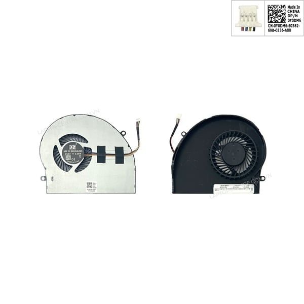  Quạt Dell Alienware 17R4 0Y0DM6 5V 0.40A 4 chân kèm GPU & 17R5 (HCP +) 