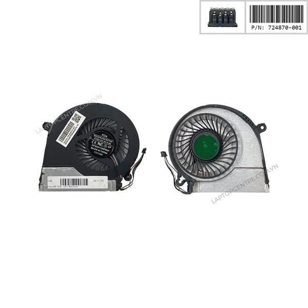  Quạt HP Pavilion 14E 724870-001 5V 0,5A 4 chân CPU & 15E 17E (ORG +) 