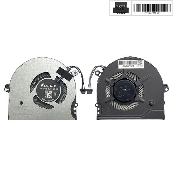  Quạt HP Pavilion 15 CC 927918-001 5V 0,5A 4 chân CPU & 15T CC000 15 CC708TX 15 CC715TX TPN Q191 14 BK (HCP +) 
