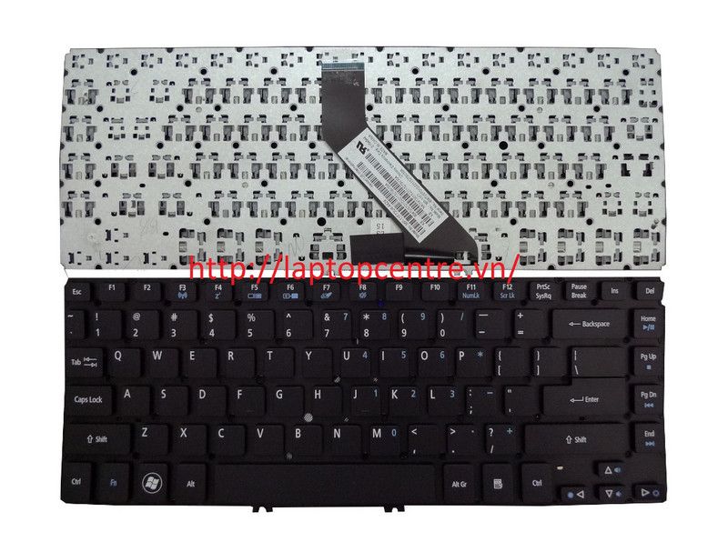  Bàn phím Acer Aspire V5 471 US Phím đen Chữ trắng & V5 472 (ORG +) 