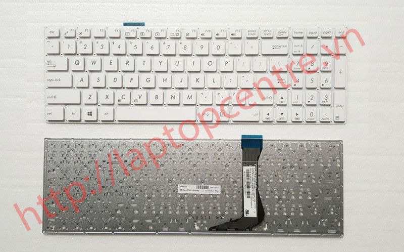  Bàn phím Asus E502 US Phím đen Chữ trắng Số & E502M E502MA E502S E502SA VivoBook E502N (ORG +) 