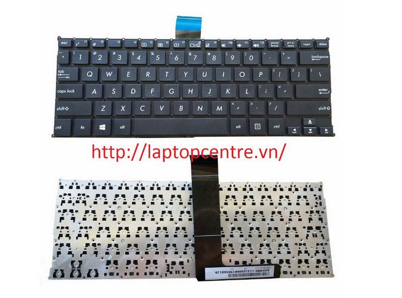  Bàn phím Asus VivoBook X202 13NB00L1AM0112 US Phím đen Chữ trắng Kèm C Bạc Kim loại & S200E Q200 (ORG +) 