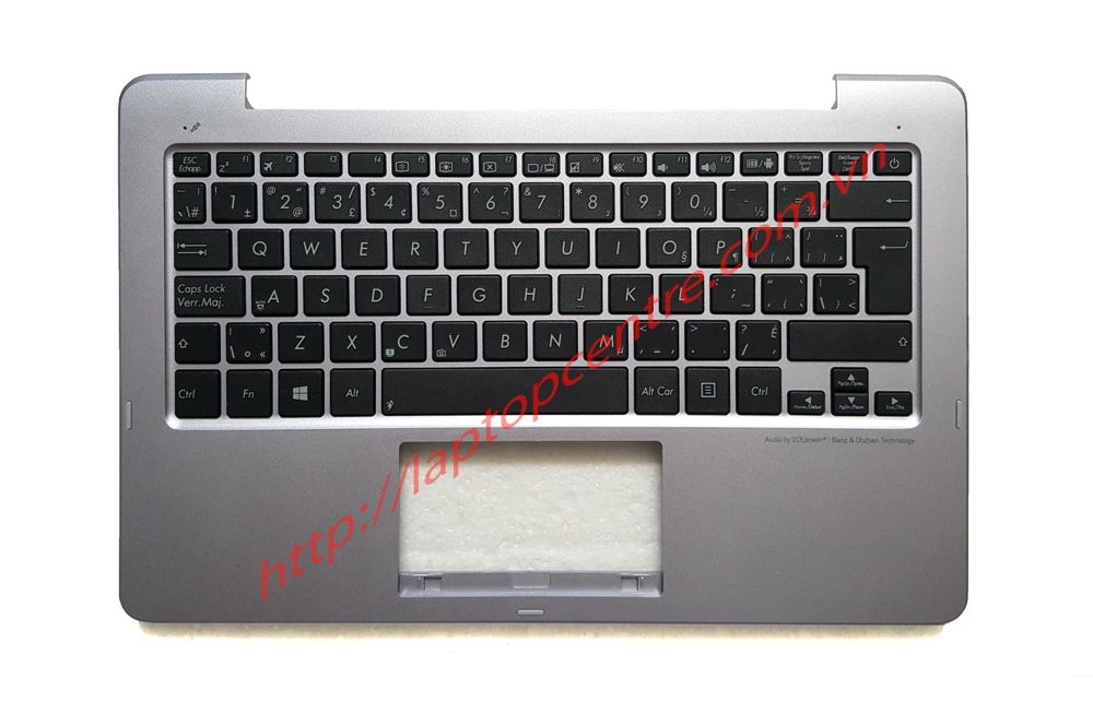  Bàn phím Asus Transformer Book Trio TX201 Song ngữ EU Phím đen Chữ trắng Kèm C Bạc Kim loại & TX201LA (ORG +) 