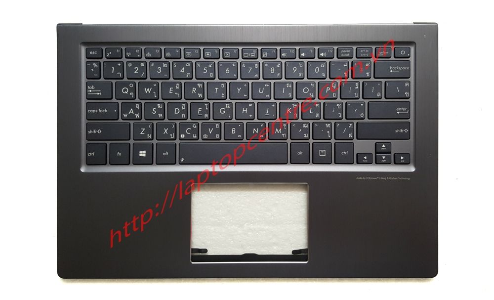  Bàn phím Asus ZenBook UX302 US Phím đen Chữ trắng Đèn Kèm C Ghi Đậm Kim loại & UX302LA (ORG +) 