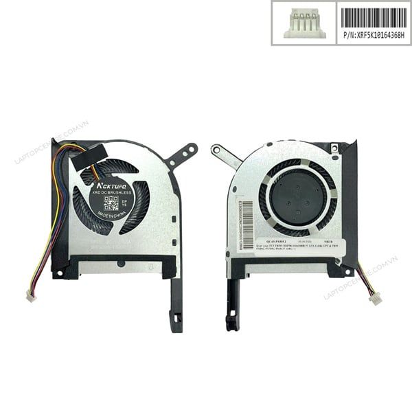  Quạt Asus Tuf FX505 XRF5K10164368H 5V 0,5A 4 chân GPU & FX95 FX95G FX705G F505GE (ORG +) 