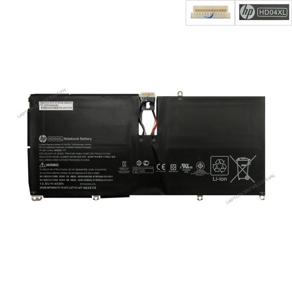  Pin HP Envy Spectre XT13 2000 HD04XL 14,8V 45Wh 3041mAh 3cell (ORG +) 