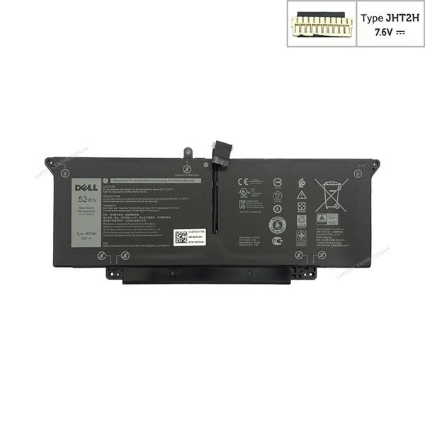  Pin Dell Latitude 7410 0JHT2H 7,6V 52Wh 6842mAh 6cell Cắm trong & 7310 04V5X2 0HRGYV (ORG +) 