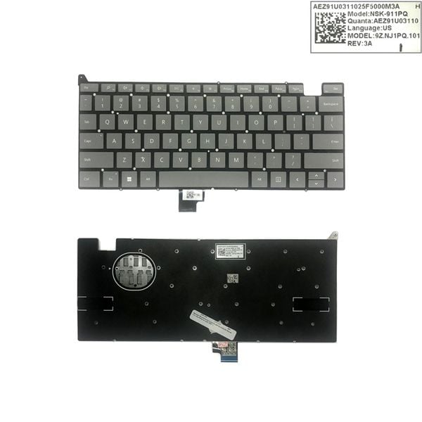  Bàn phím Microsoft Surface Laptop Go 1943 9Z.NJ1PQ.101 Phím ghi Chữ trắng Không nút nguồn (ORG +) 