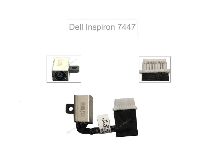  Giắc nguồn DC Dell chân 4.5x3.0 kim nhỏ kèm cáp & Dell Inspiron 7447 03FYH0 