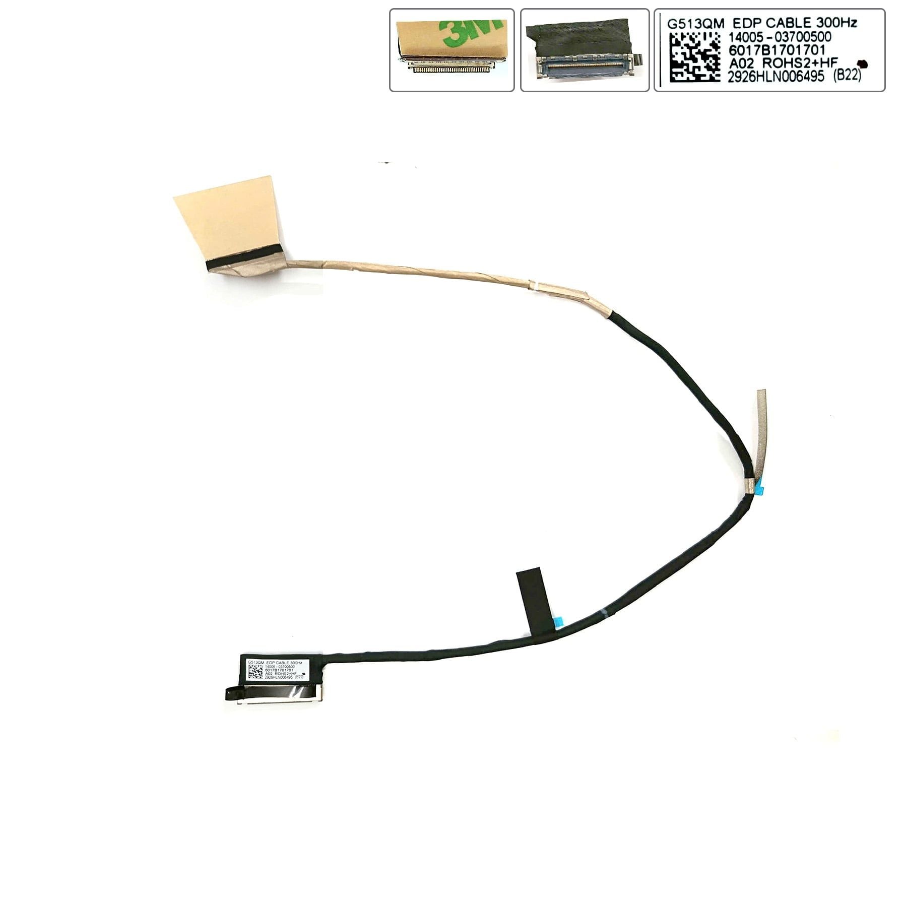  Cáp màn hình Asus Rog Strix G513QM 6017B1701701 6017B1549901 40 chân hẹp 300Hz & G513Q G513QR (ORG +) 