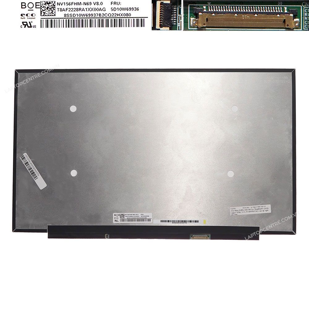 Màn hình 15.6 Lenovo Legion Y530-15ICH NV156FHM-N69 V8.0 60Hz 1920px FHD IPS Thường 30 chân Không ốc Cao áp ngắn Tràn viền & ThinkPad P1 2019 (ORG +) 