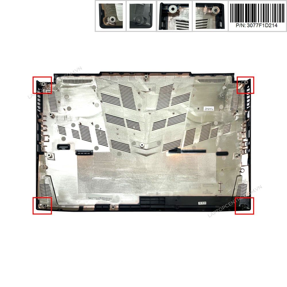  Vỏ D MSI Thin GF75 9SC 3077F1D214 Đen Nhựa Đế cao su & GF75 10SC 8RC MS 17F1 MS 17F5 (ORG +) 