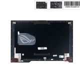  Vỏ A Asus ROG Strix G15 G531 13NR01N2AM0101 Đen Kim loại Vân xước Bóng Logo đèn & G531GV G531GT G531GW (ORG +) 