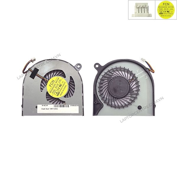 Quạt Acer Aspire Nitro VN7 572 GDFS531105MC0T 5V 0,5A 4 chân CPU & VN7 591G (ORG +) 