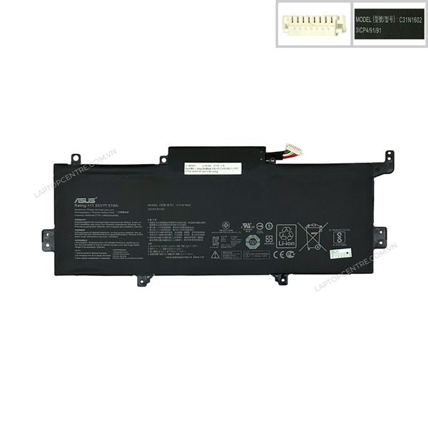  Pin Asus ZenBook UX330 C31N1602 11,55V 57Wh 4935mAh 6cell Cắm trong (ORG +) 