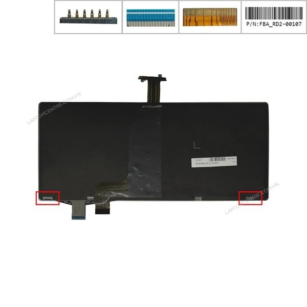  Bàn phím Microsoft Surface Pro 3 2014 FBA_RD2-00107 US Phím xanh dương Chữ trắng Không khung (ORG) 