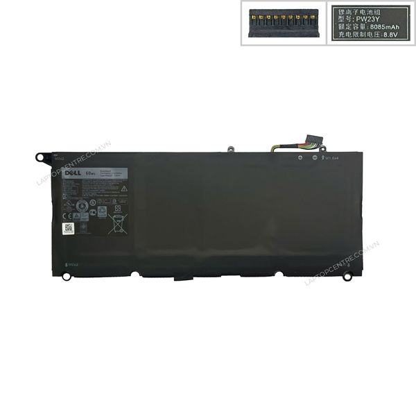 Pin Dell XPS 9360 PW23Y 7,6V 60Wh 7895mAh 9cell (ORG +) 