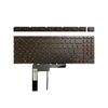  Bàn phím MSI GF66 9Z.NK1BN.D01 US Phím đen Chữ đỏ Đèn Không khung & GF76 GL66 GL76 (ORG +) 