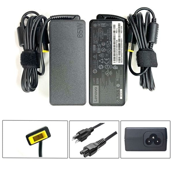  Sạc Lenovo 65W 20V 3.25A chân 11x5.0 USB kim nhỏ hình chữ nhật & Thinkpad T440 L450 kèm hộp (AUTH +) 