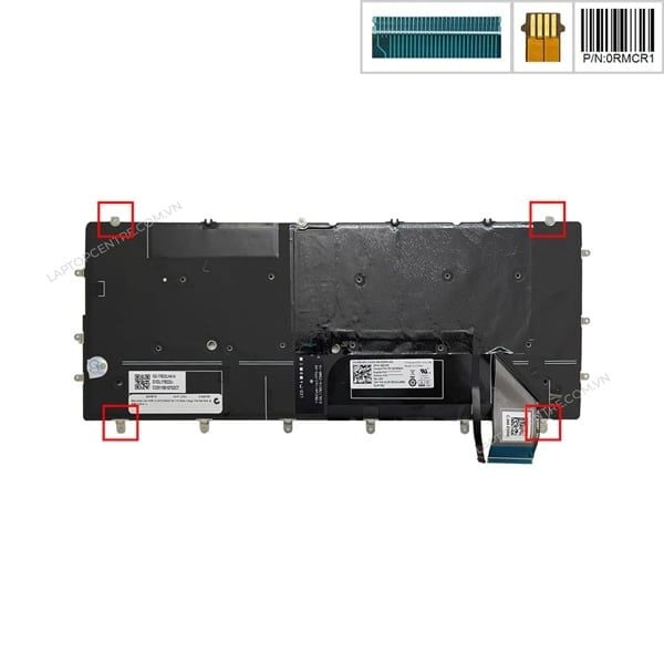  Bàn phím Dell XPS 13 9370 0RMCR1 US Phím trắng Chữ đen Đèn & 9380 (ORG +) 